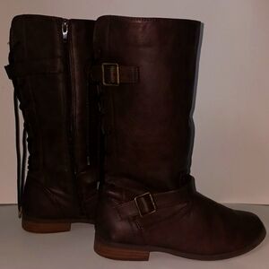 Brown child size 3 tall boots
